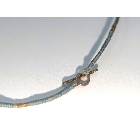 Antique Hand Made Ethnic Turquoise Inlay Non-Magnetic Graduated Bead Necklace - Picture 10 of 12